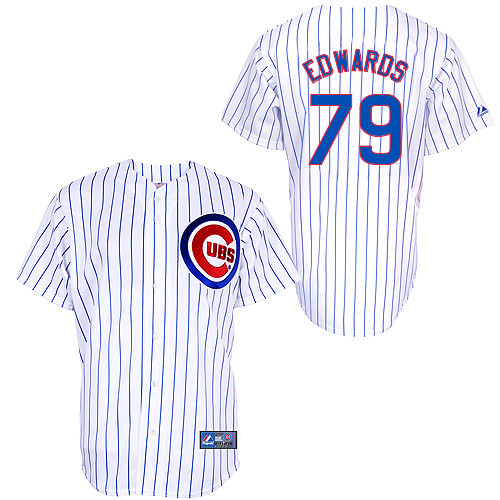 C-J Edwards #79 Youth Baseball Jersey-Chicago Cubs Authentic Home White Cool Base MLB Jersey